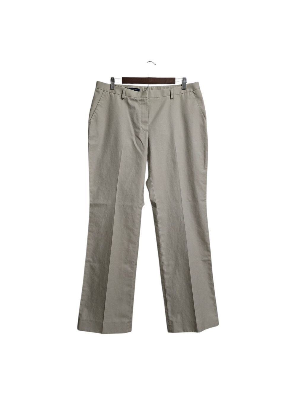 Brooks Brothers Advantage Wide Leg Chino In Khaki Sz 12
